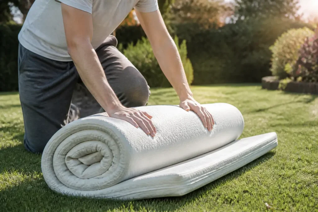 Comment rouler un matelas pour le transporter facilement ?
